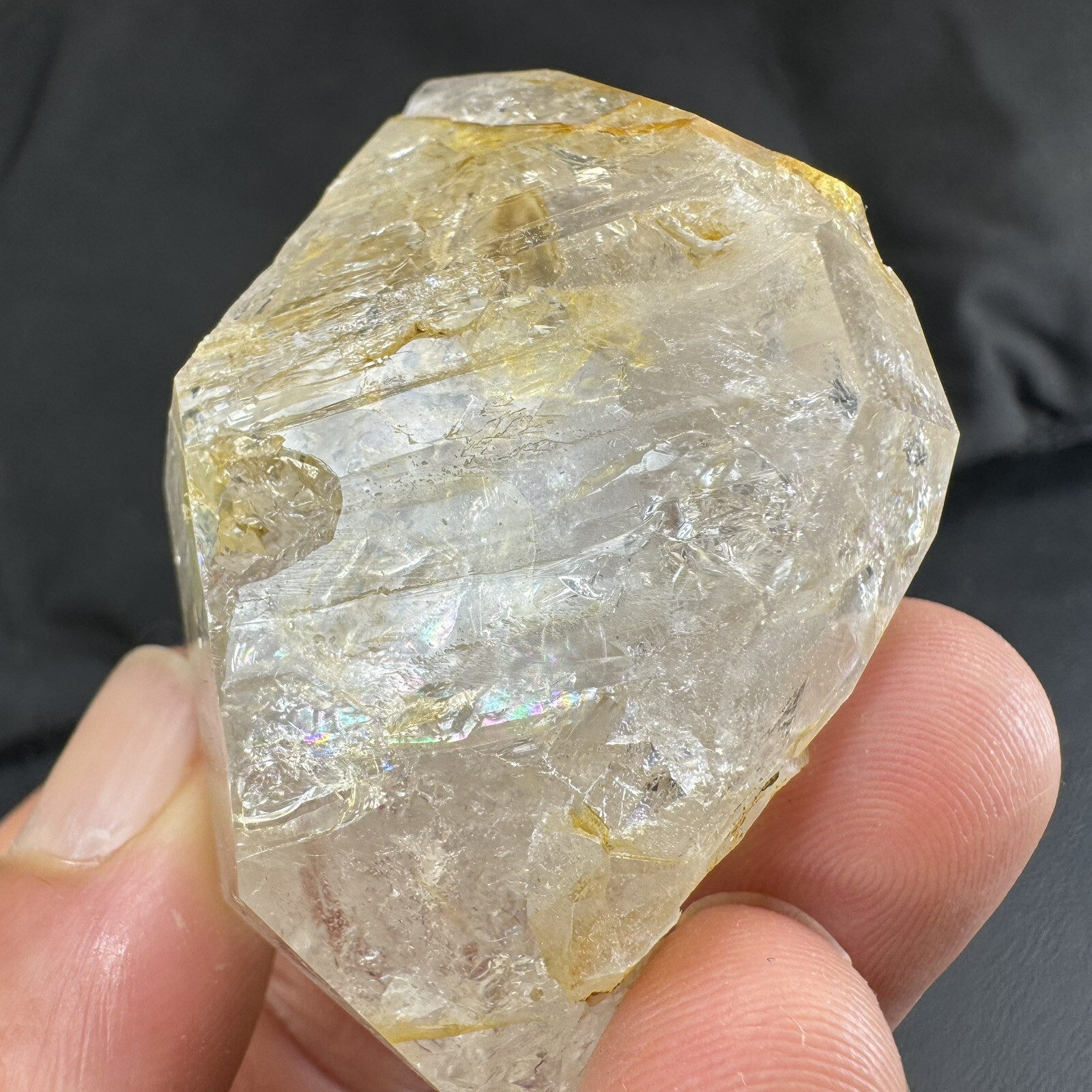 Herkimer Diamond Quartz Crystal Point / from New York