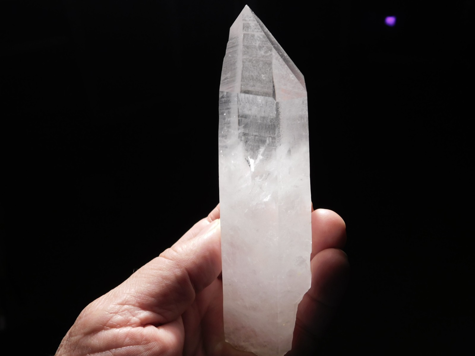 Long! Semi Translucent LEMURIAN Quartz Crystal From Brazil 318gr