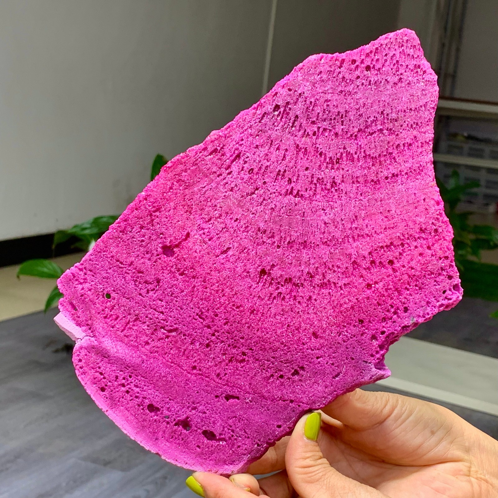 1.14LB Natural Rough Red Corundum Phlogo Pit Mineral Spirits Ruby Raw Gemstone