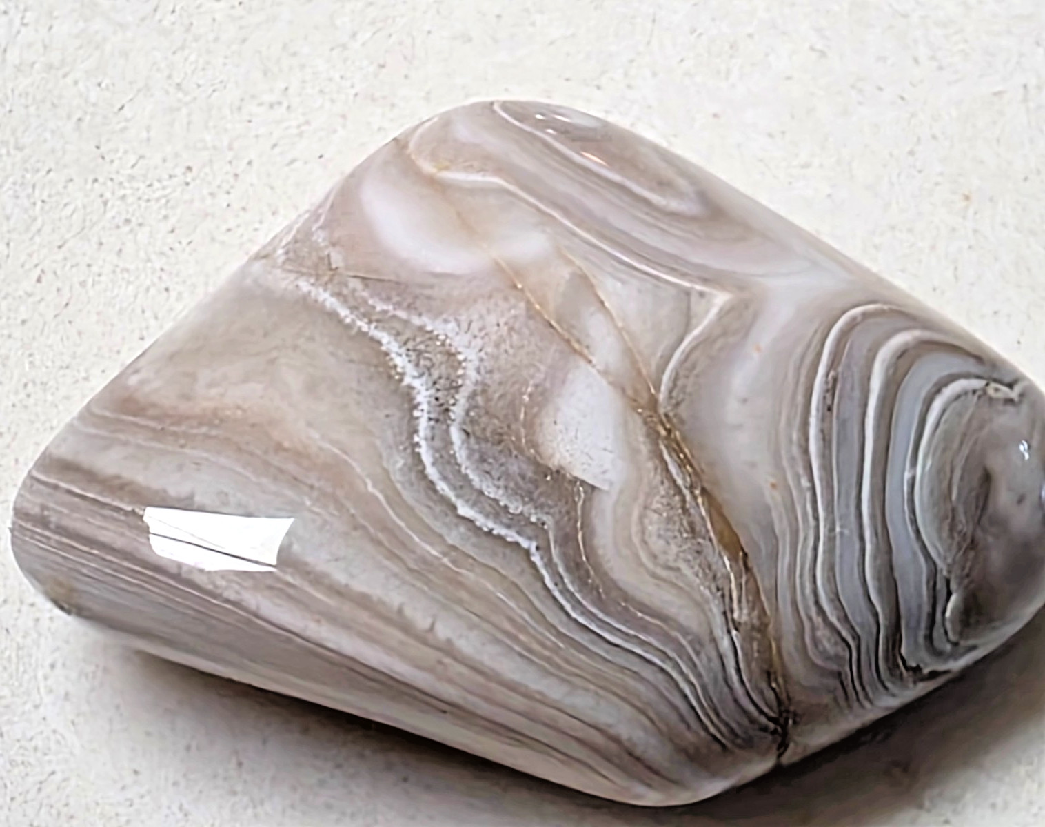 POLISHED BEAUTIFUL BOTSWANA AGATE, NATURAL BANDED AGATE -Unique-