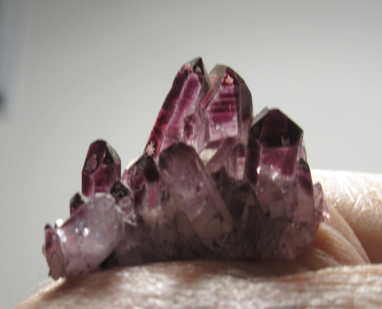 Rare Raspberry Aura Quartz 1 1/8 Inch Cluster Collectible RAQCC-7