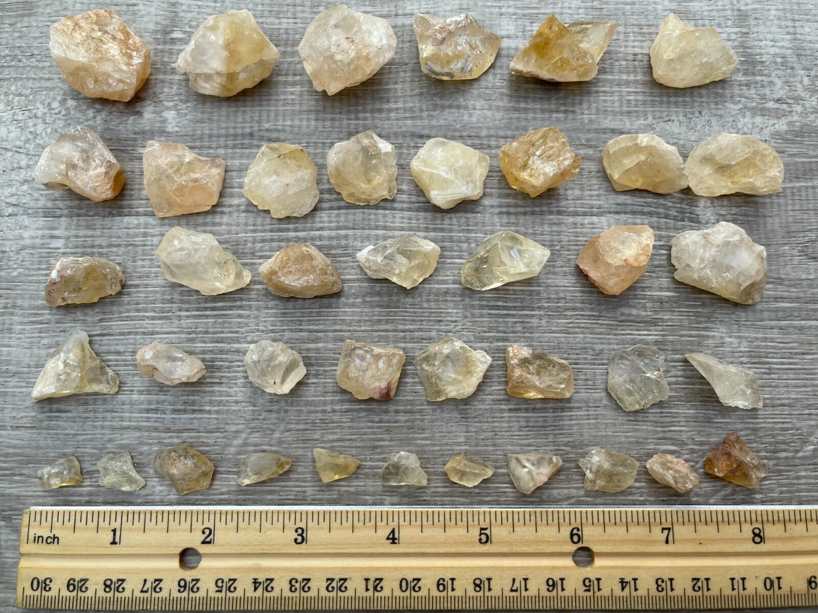 Citrine Small Raw Stone, 0.5″ – 1″ Rough Citrine Chunks, Raw Citrine Gravel