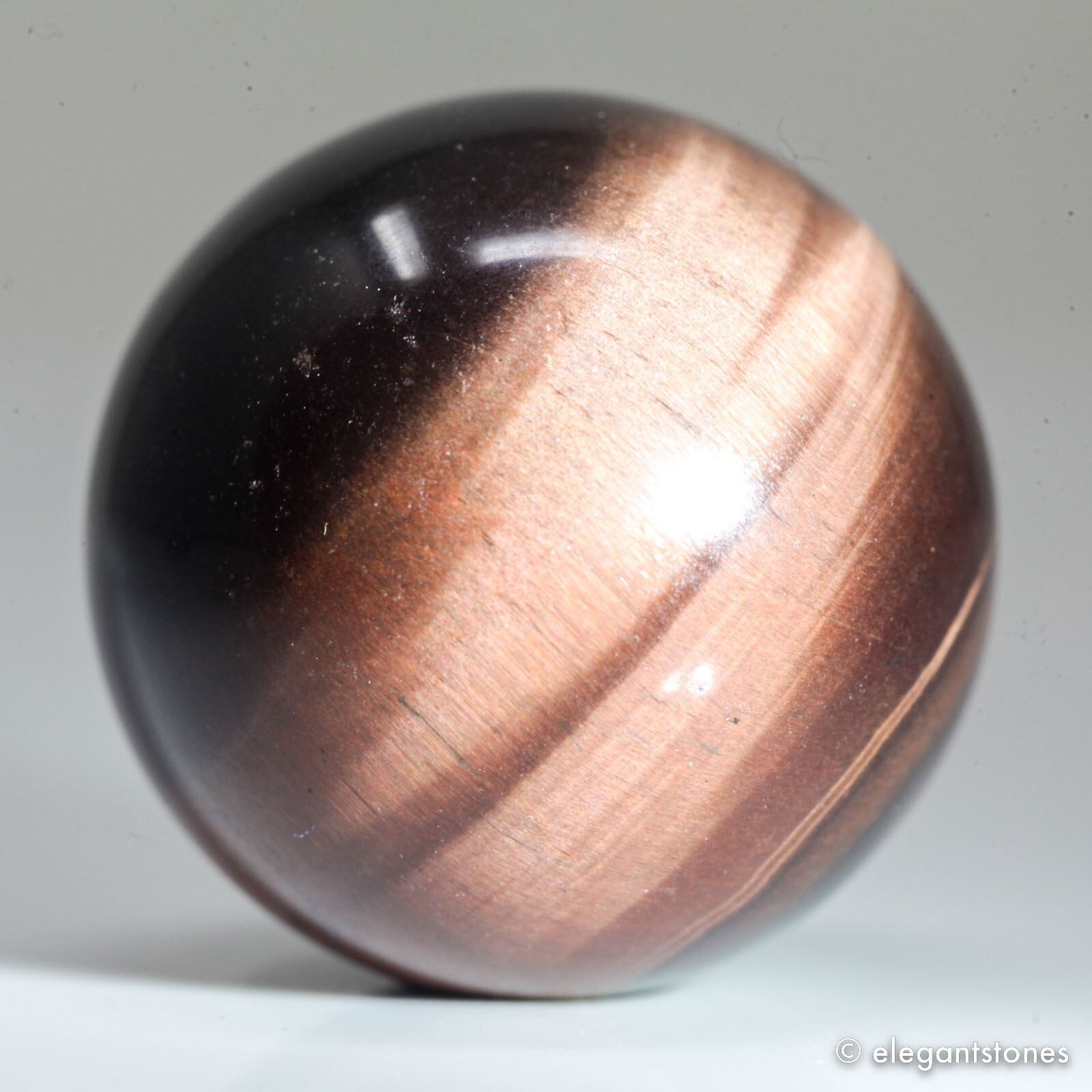 26g26mm Red Tiger Eye Sphere Crystal Ball Natural Quartz Healing Gemstone Chakra