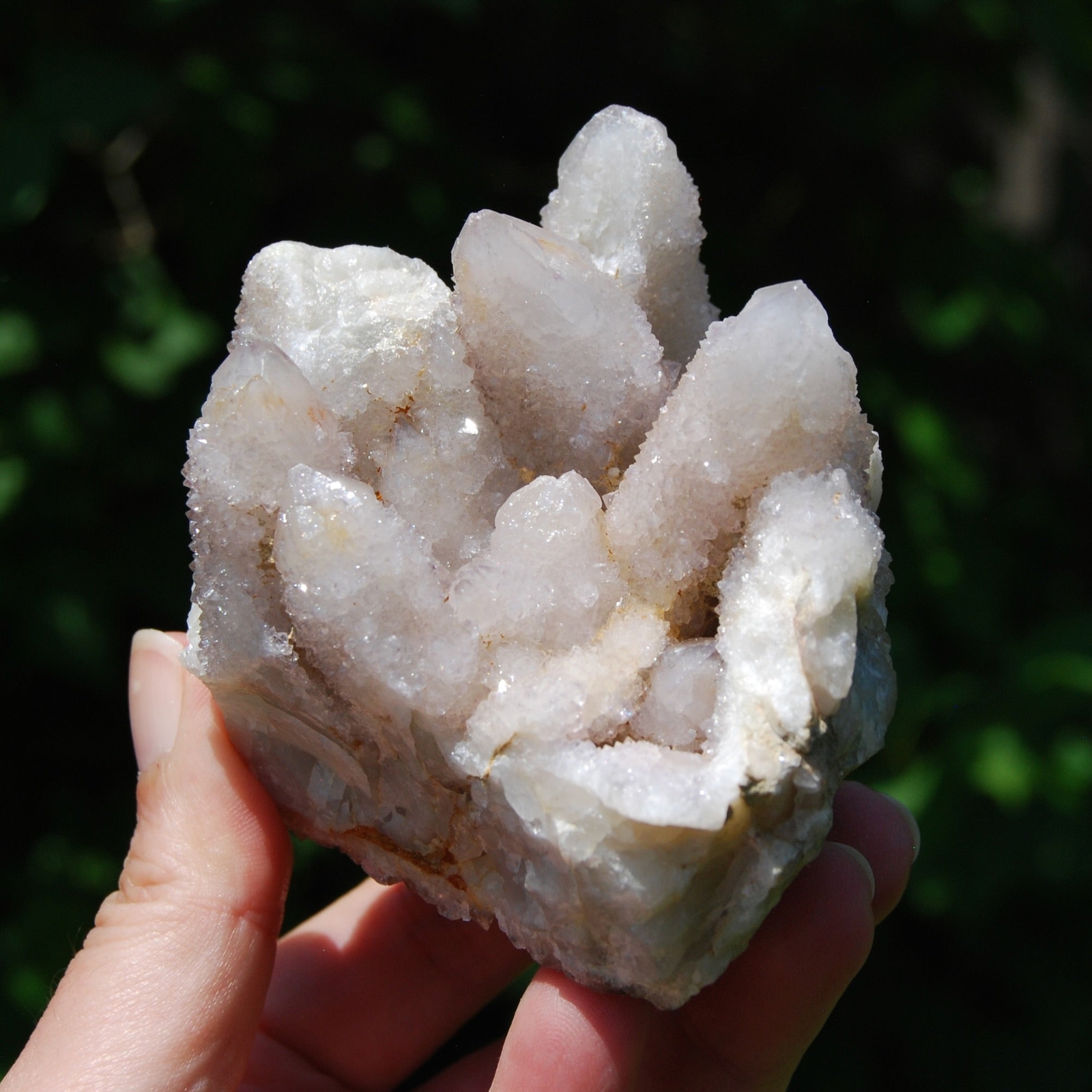 3in 394g Large Trigonic Record Keeper Ametrine Spirit Quartz Crystal Cluster, So