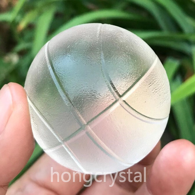 2” Smelting quartz sphere Crystal ball Basketball Reiki Healing 40mm 1PC