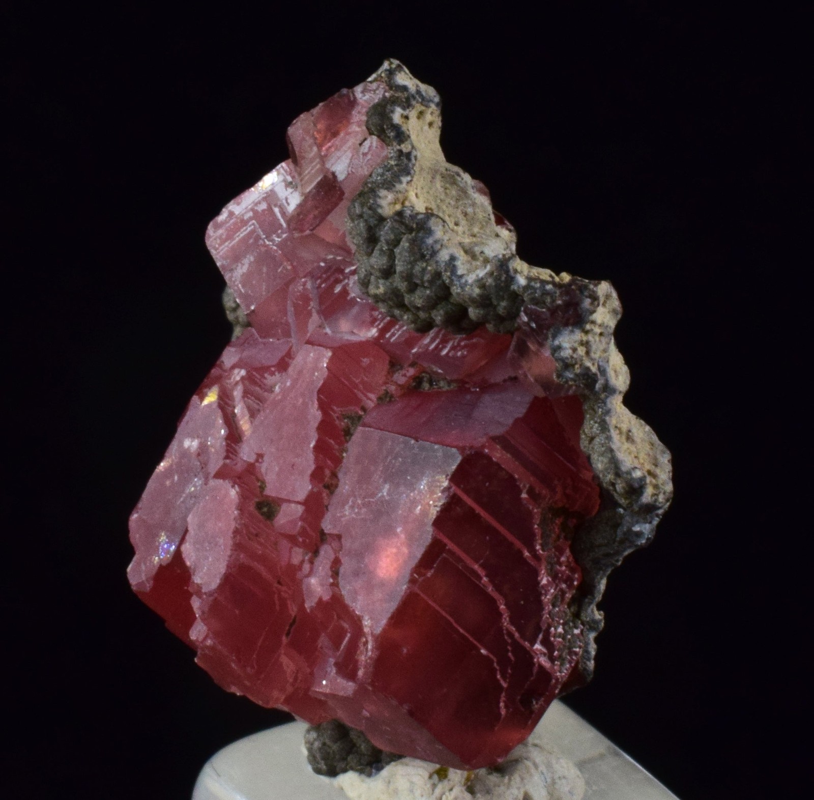 2.1cm RHODOCHROSITE STEPPED CRYSTALS PERU OLD STOCK UCHUCCHACUA MINE RB731
