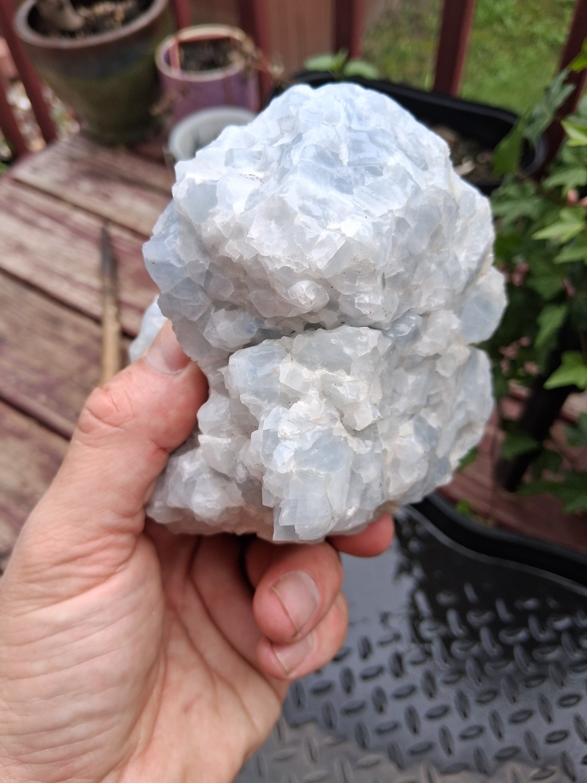 Large Natural Sky Blue Raw Calcite Specimen 2.78lbs Heritage Crystal Gem Stone