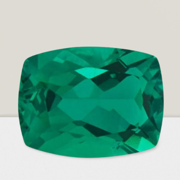 Emerald Cushion Cut Gemstone 6 Cts – 14×10 mm AAA+ Loose Gem