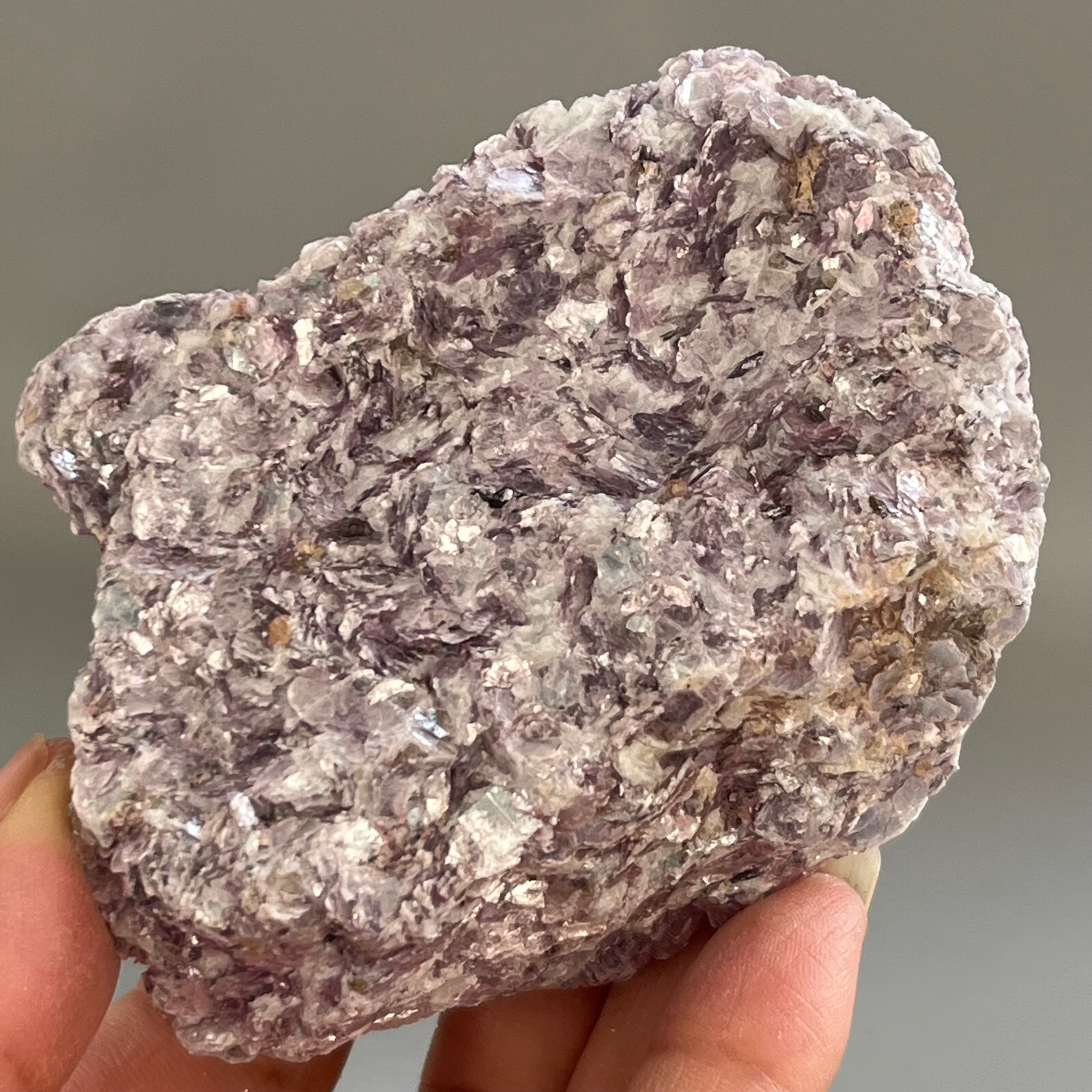 239g Natural Marvelous Lepidolite Purple Mica Crystal Reiki Stone Specimen CG10