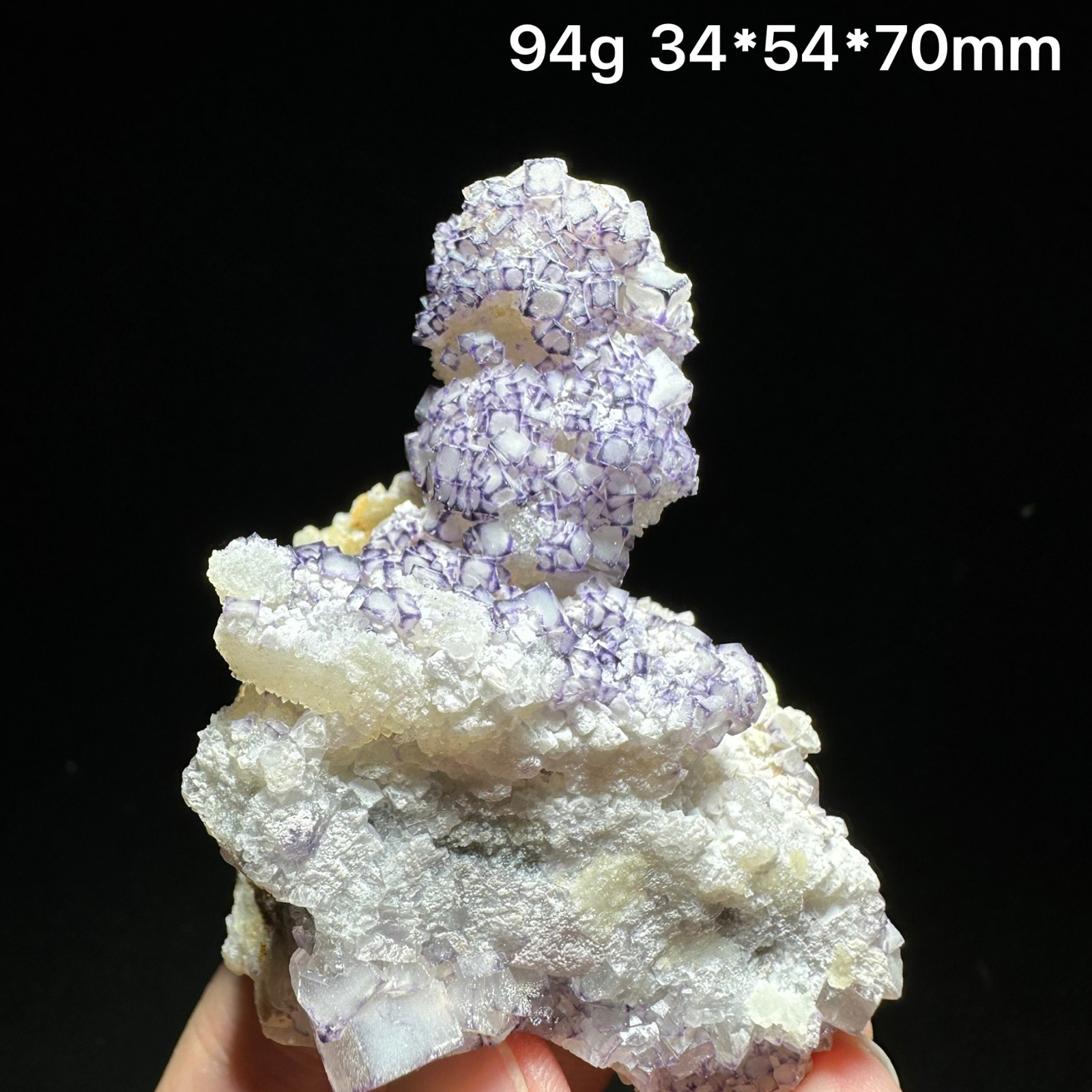Natural Purple Fluorite Border Crystal Mineral Specimen Home Decor Healing