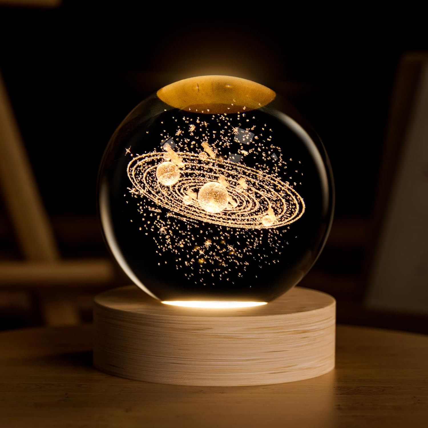 Crystal Ball, 2.4 Inch Decorative Quartz Glass Ball, Globes Gifts Presents Glass