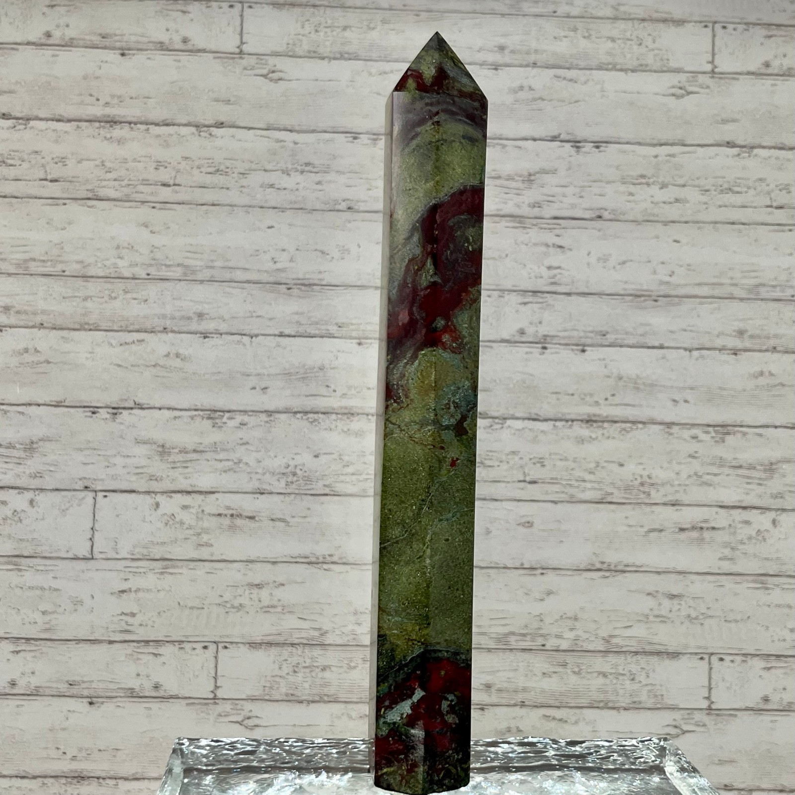 Genuine Bloodstone Crystal Tower Point Unique Spiritual Healing Gift 852 g