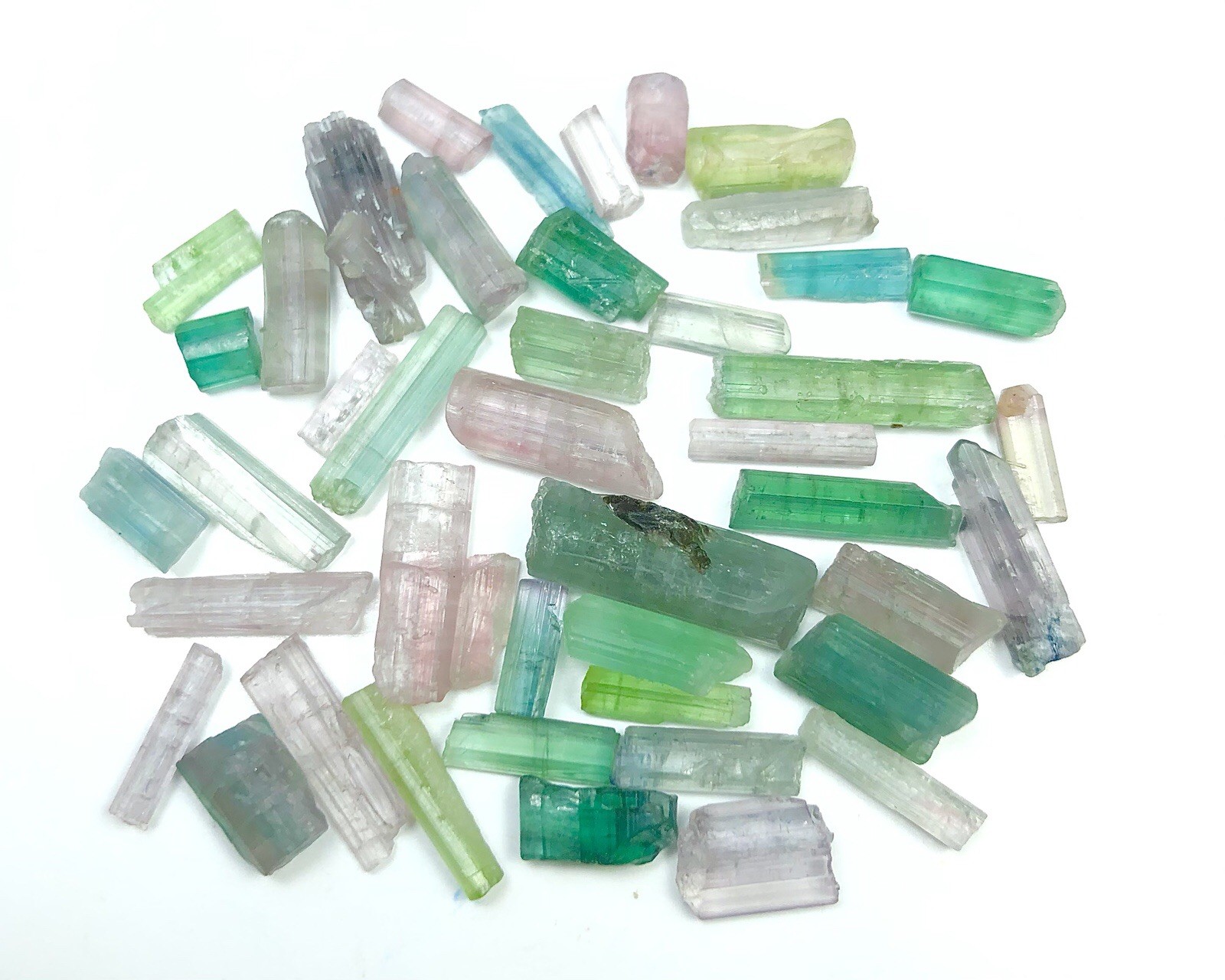 50 Crt beautiful mix color rough tourmaline lot from Afghanistan
