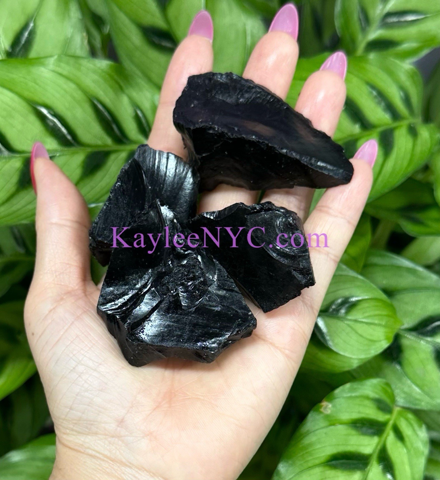 Wholesale Lot 2 Lbs Natural Black Obsidian Rough Crystal Healing Energy