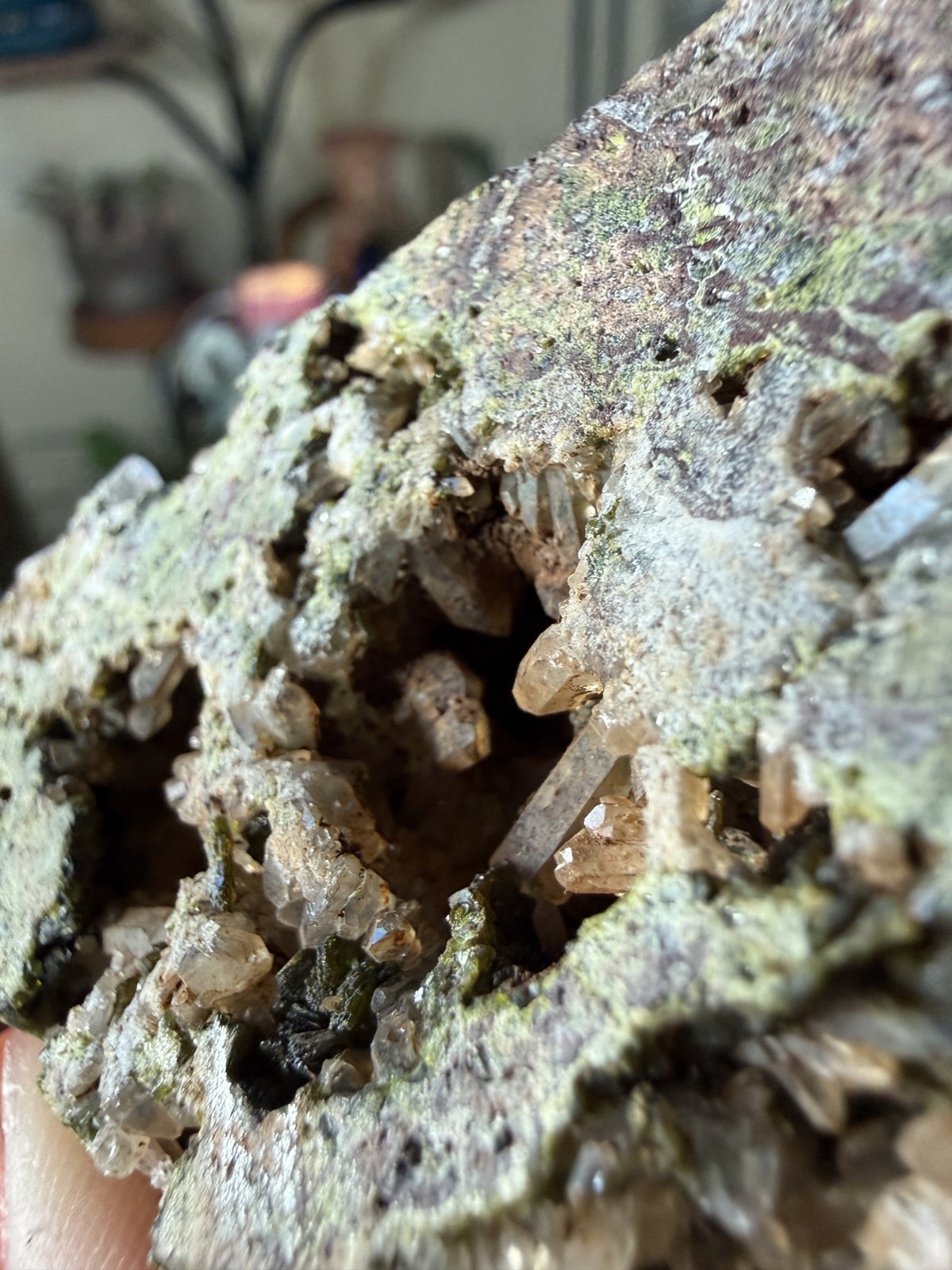 Turkish Epidote & Quartz Specimen with Cavities – 6.81 oz