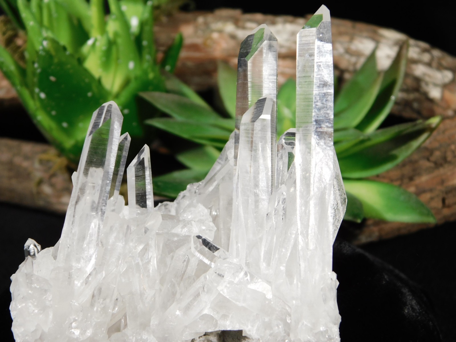 VERY TRANSLUCENT! Quartz Crystal Cluster Collier Creek ARKANSAS 100gr