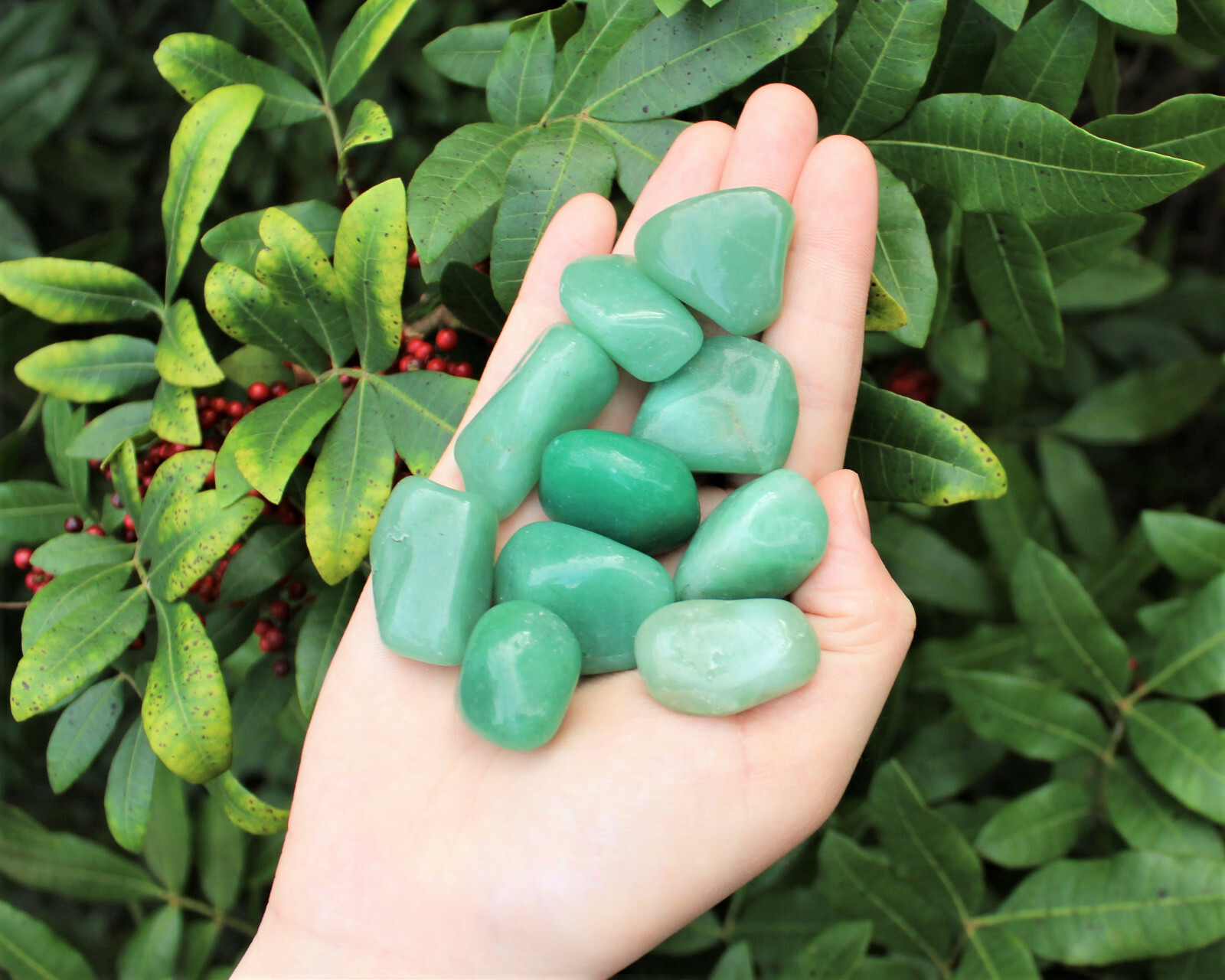 Green Aventurine Tumbled Stones: 500 Carat Lot (Premium Quality ‘A’ Grade)