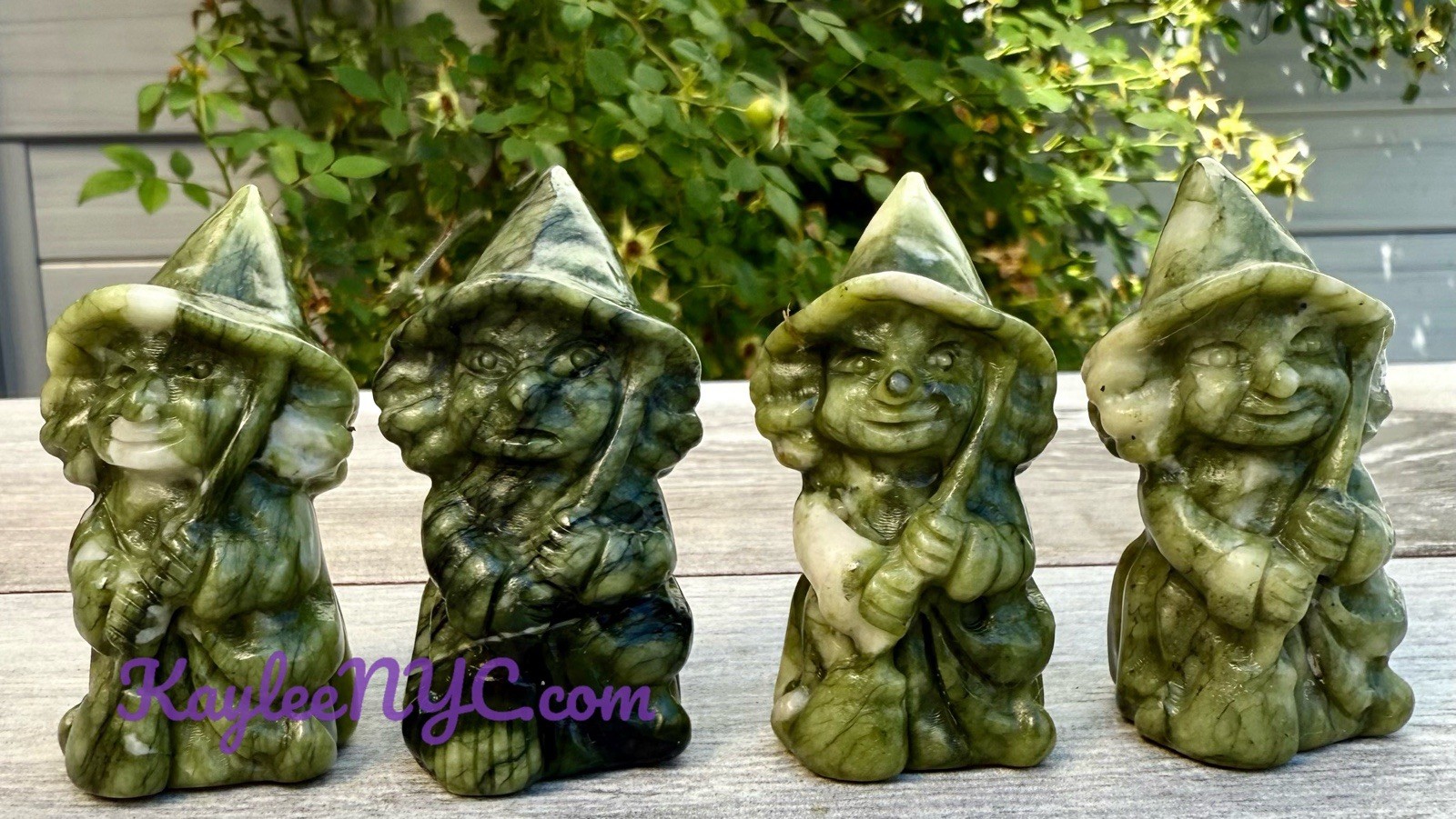 Wholesale Lot 6 PCs Nephrite Jade Witch Crystals Healing Energy 6cm