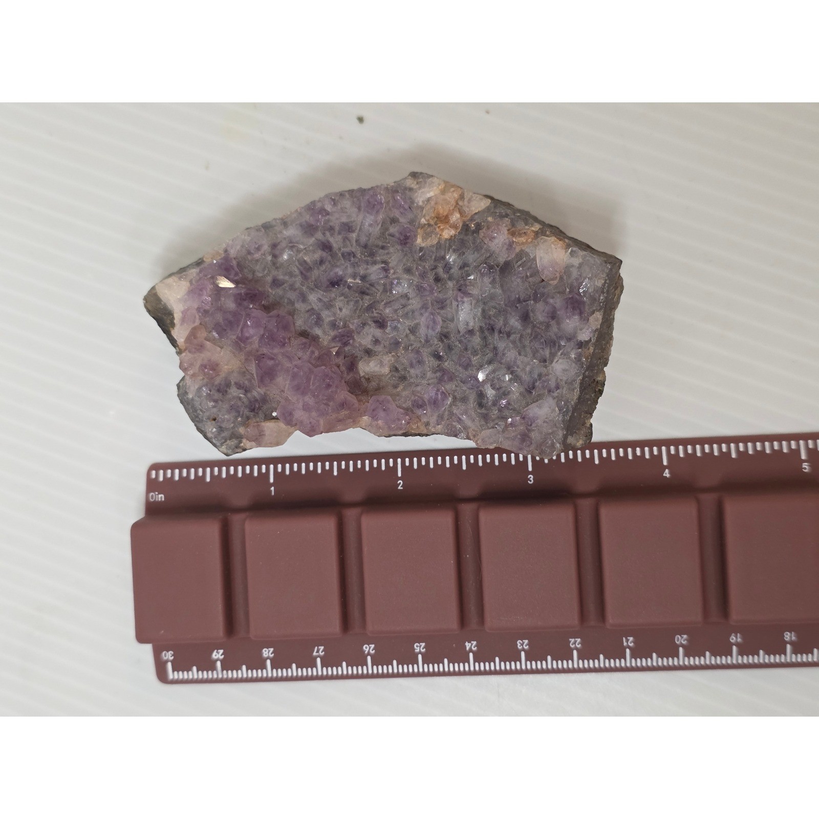 Unbranded Amethyst Crystal Cluster 3.5in Purple Fair Raw Specimen Druzy