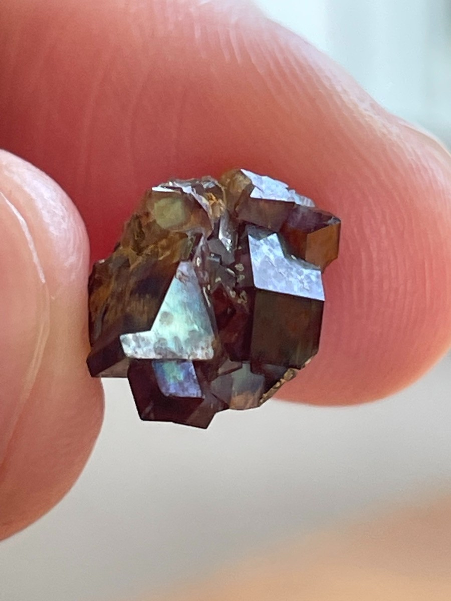 Rough Iridescent Andradite Rainbow Garnet Crystal Tenkawa Nara Japan Mineral Z2