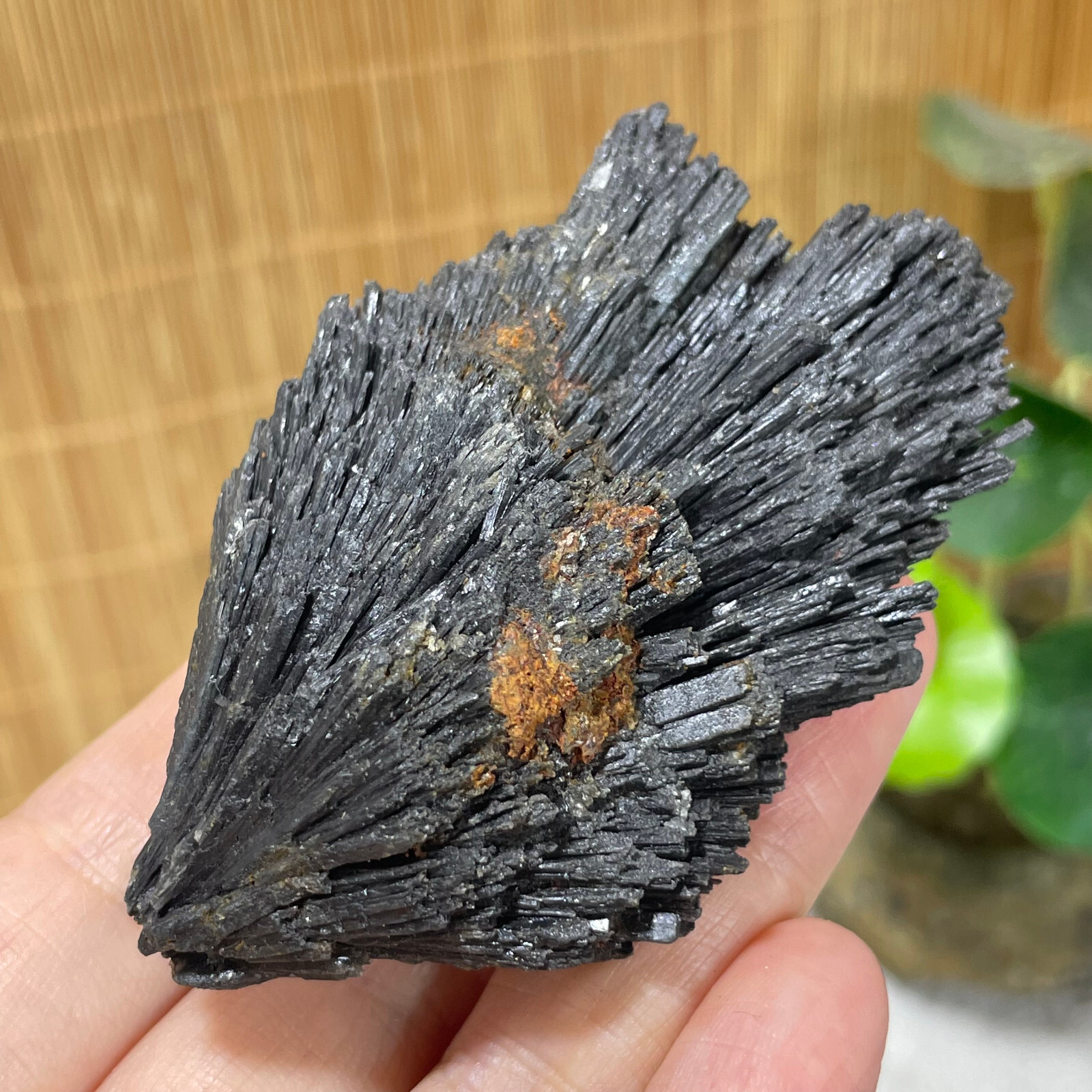 77g Natural Irregular natural black crystal cluster mineral specimen（dian qishi）