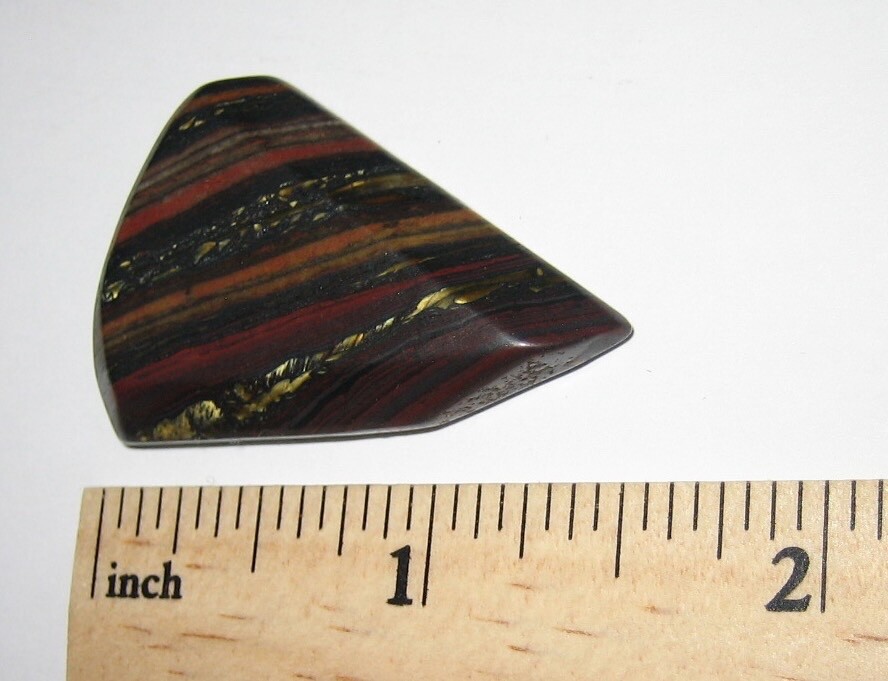 1.35″ TUMBLED POLISHED NATURAL TIGER IRON STONE MINERAL FROM AUSTRALIA 11.9g *12
