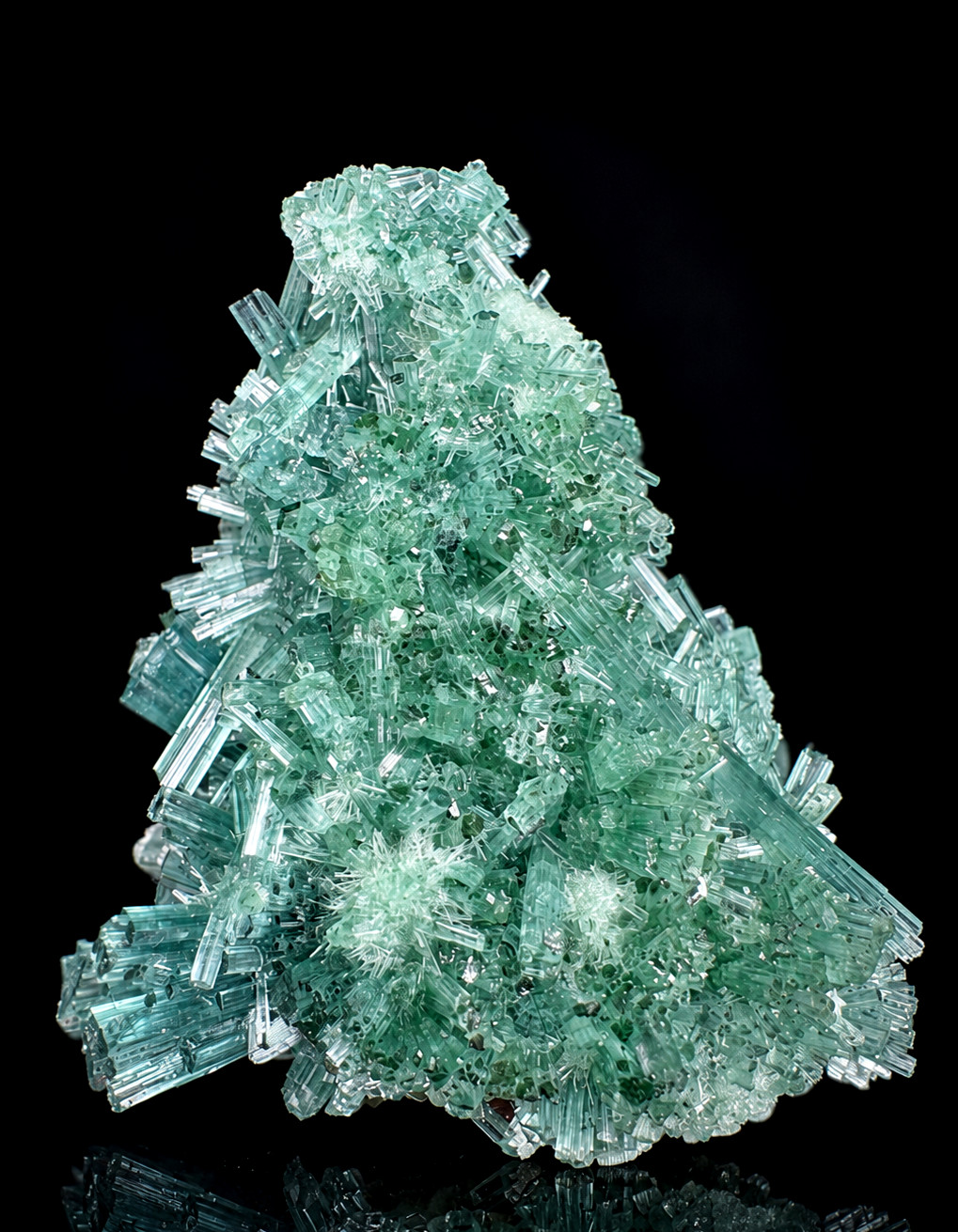 Mesmerising TOURMALINE Blue Green Crystals Cluster Spray Type With QUARTZ