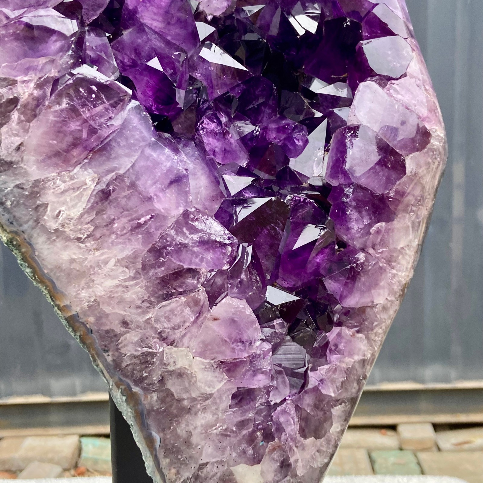39.35LB Natural Amethyst geode quartz cluster crystal specimen energy healing