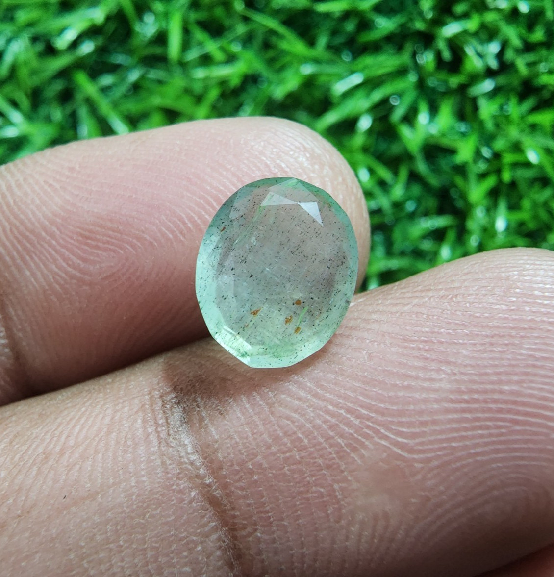 Fantastic Colombian Emerald Faceted Oval Shape 2.45 Crt Top Green Loose Gemstone