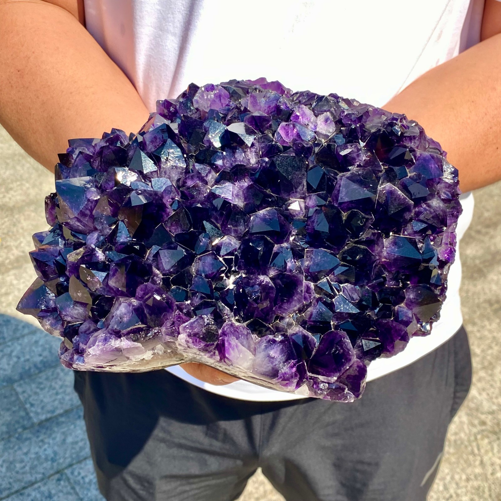 10LB Natural amethystCluster Quartz Crystal backbone mineral Specimen Healing