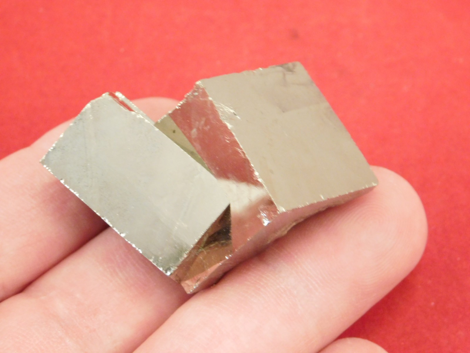 Nice and 100% Natural PYRITE CUBE TWIN From Peru 75.5gr