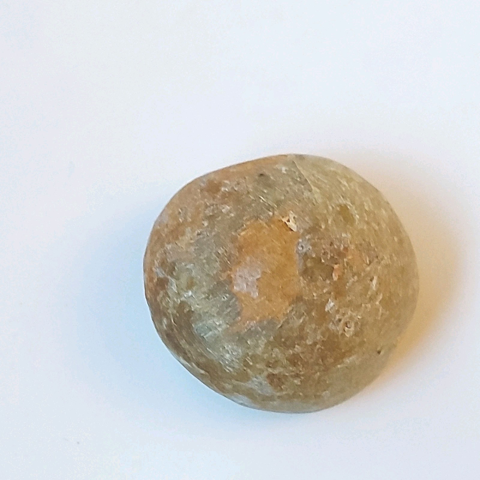 Green Opal ½ Cut Crystal/Mineral 3.5X2.5cm, 48grams, ½ Polished