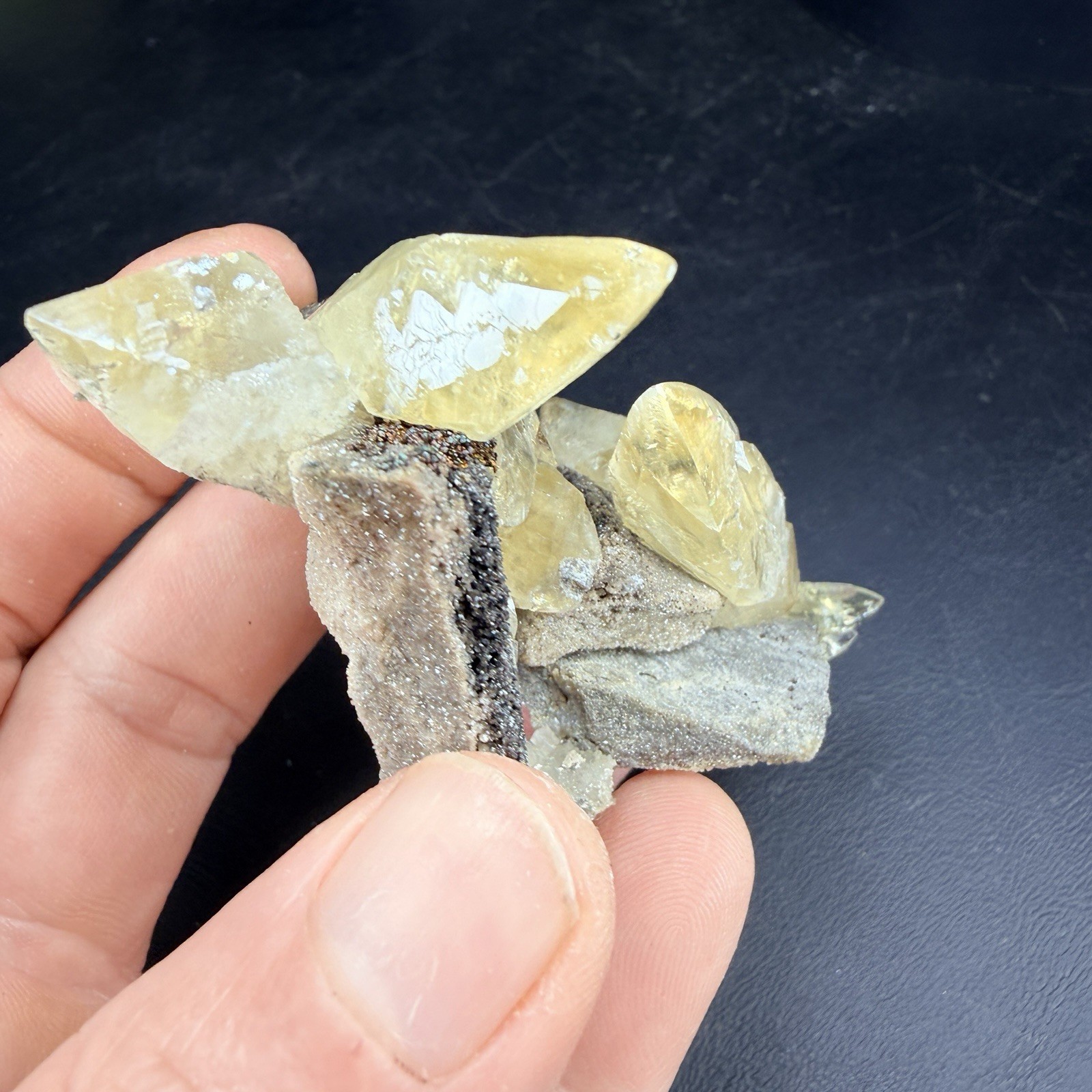 Golden Calcite Chalcopyrite Dolomite Crystal Combo / Sweetwater Mine *Video*