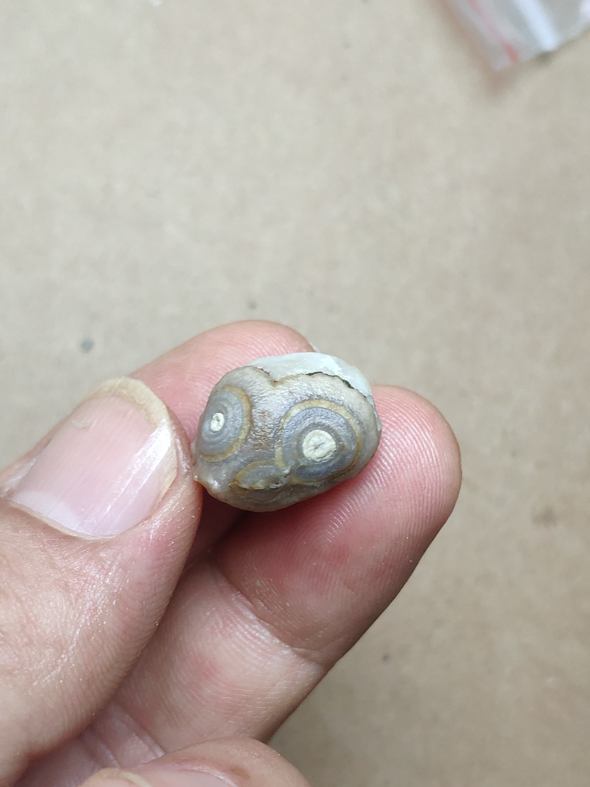 17mm Beautiful Natural agate Gobi agate eye agate cute collection