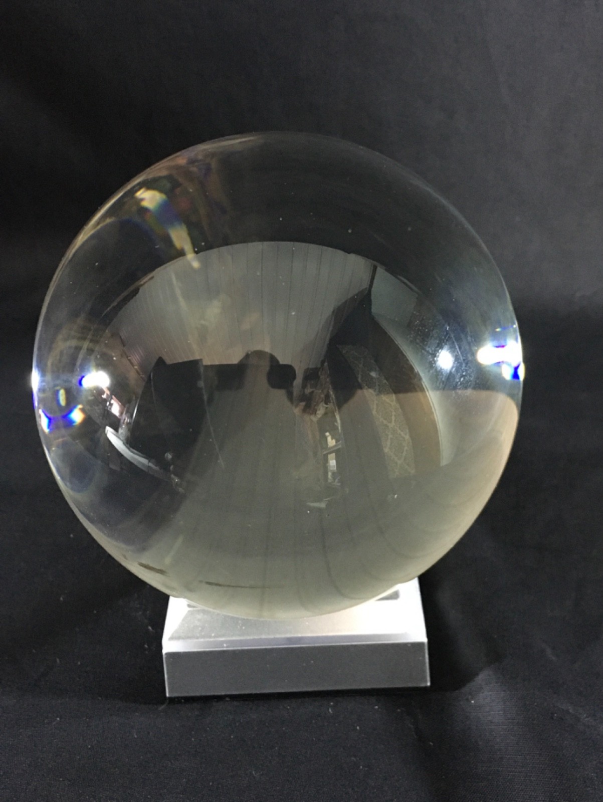 Clear crystal ball sphere,110 mm or 4.5″, (#8505)