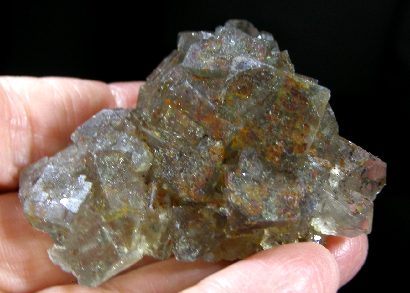 FLUORITE CRYSTAL CLUSTER – CHINA 5.5 x 4.5 x 2.5 cm 64 gms #12