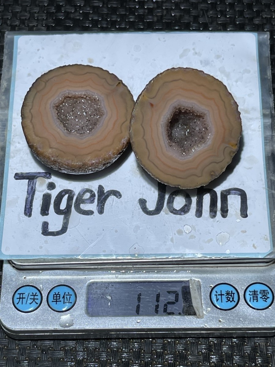 1Pair pink Rough Unpolished China Agate Achat Nodule Xuanhua VERY RARE 112g 88