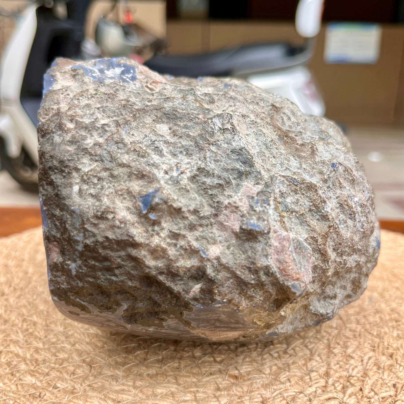 5.8 lb Natural Crystal agate Cluster Cave Gift Display Stone Decor
