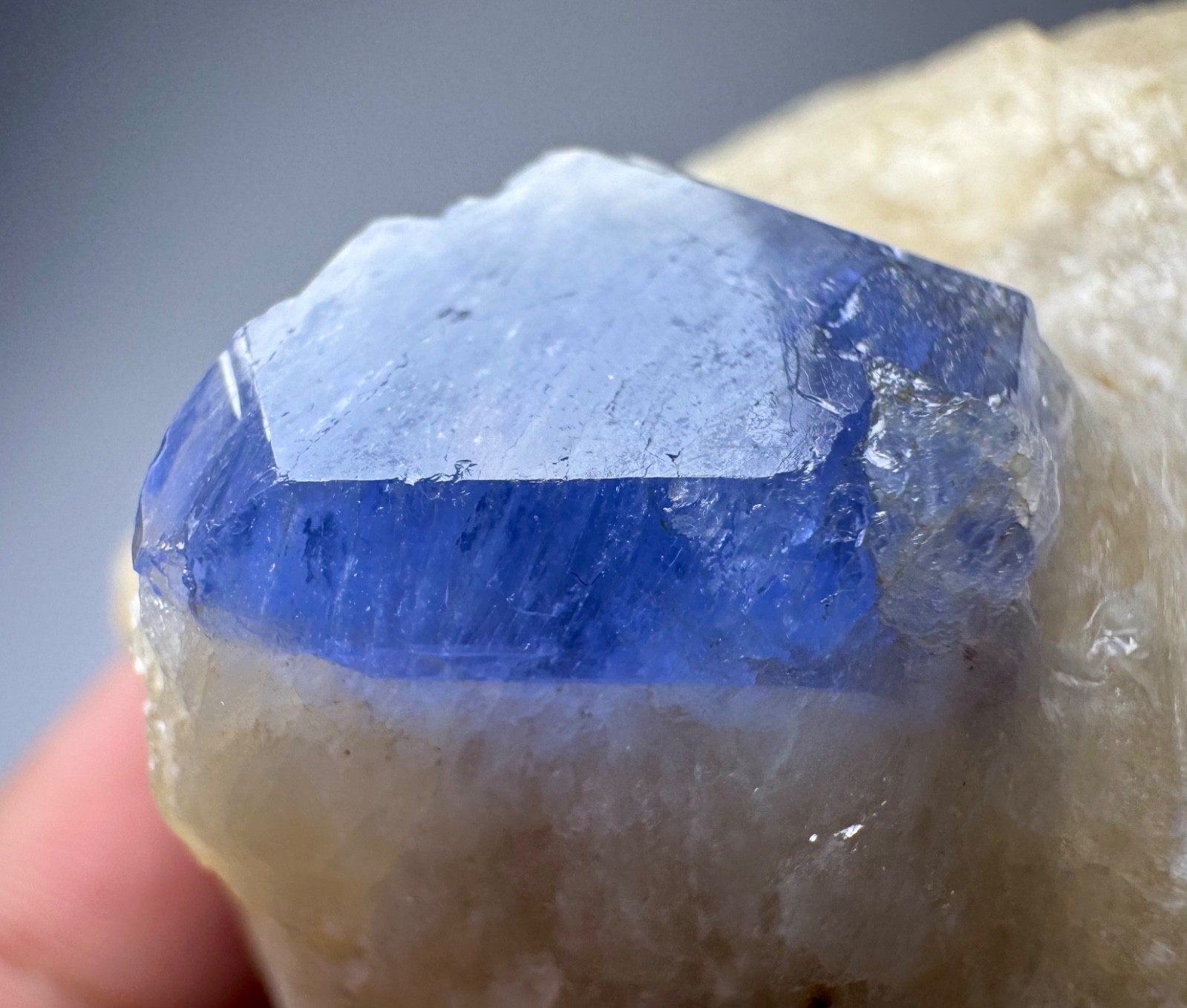 192 Gr Blue Hakmanite Crystal On Matrix From Badakhshan Afghanistan