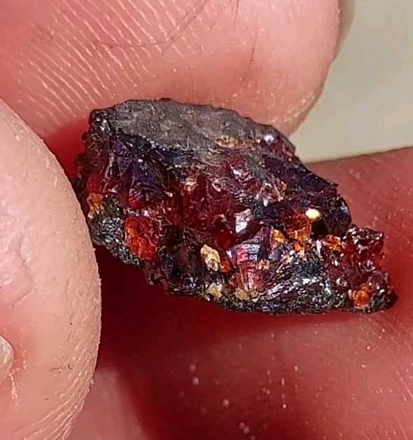 ULTRA RARE GEM RHODOCHROSITE ON MATRIX N’Chwaning I Mine, KMF, South Africa