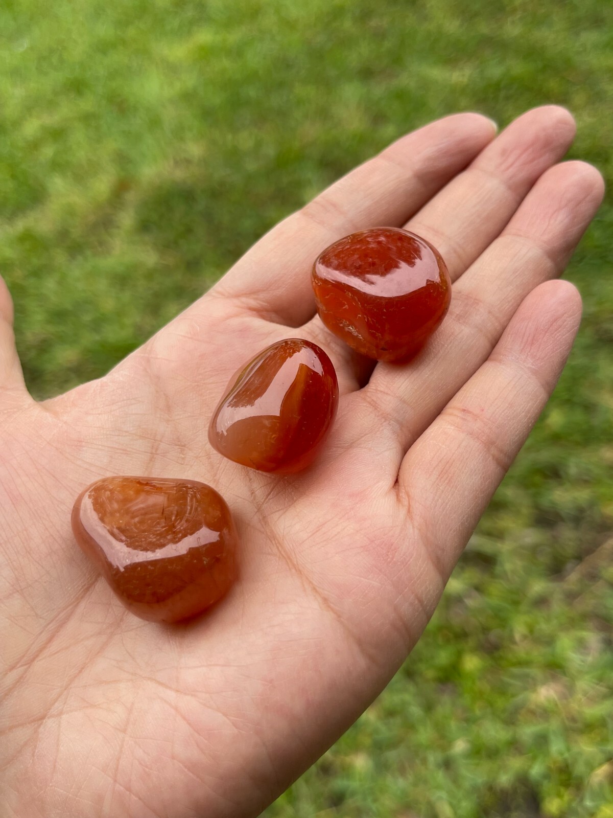 Grade A++ Carnelian Tumbled Stones, 0.75″-1.25″ Tumbled Carnelian, Pick a Weight