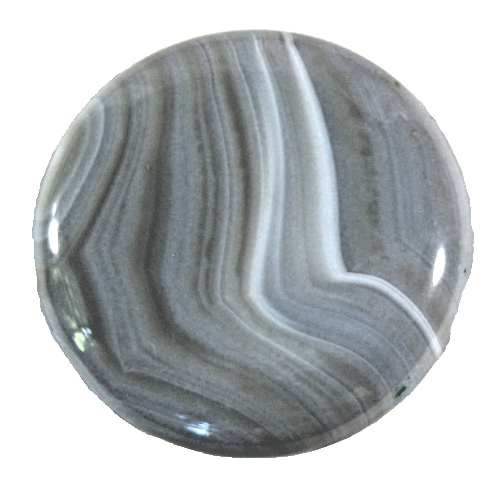 Botswana Agate Polished Disc or Palm Stone 52 mm 76 g