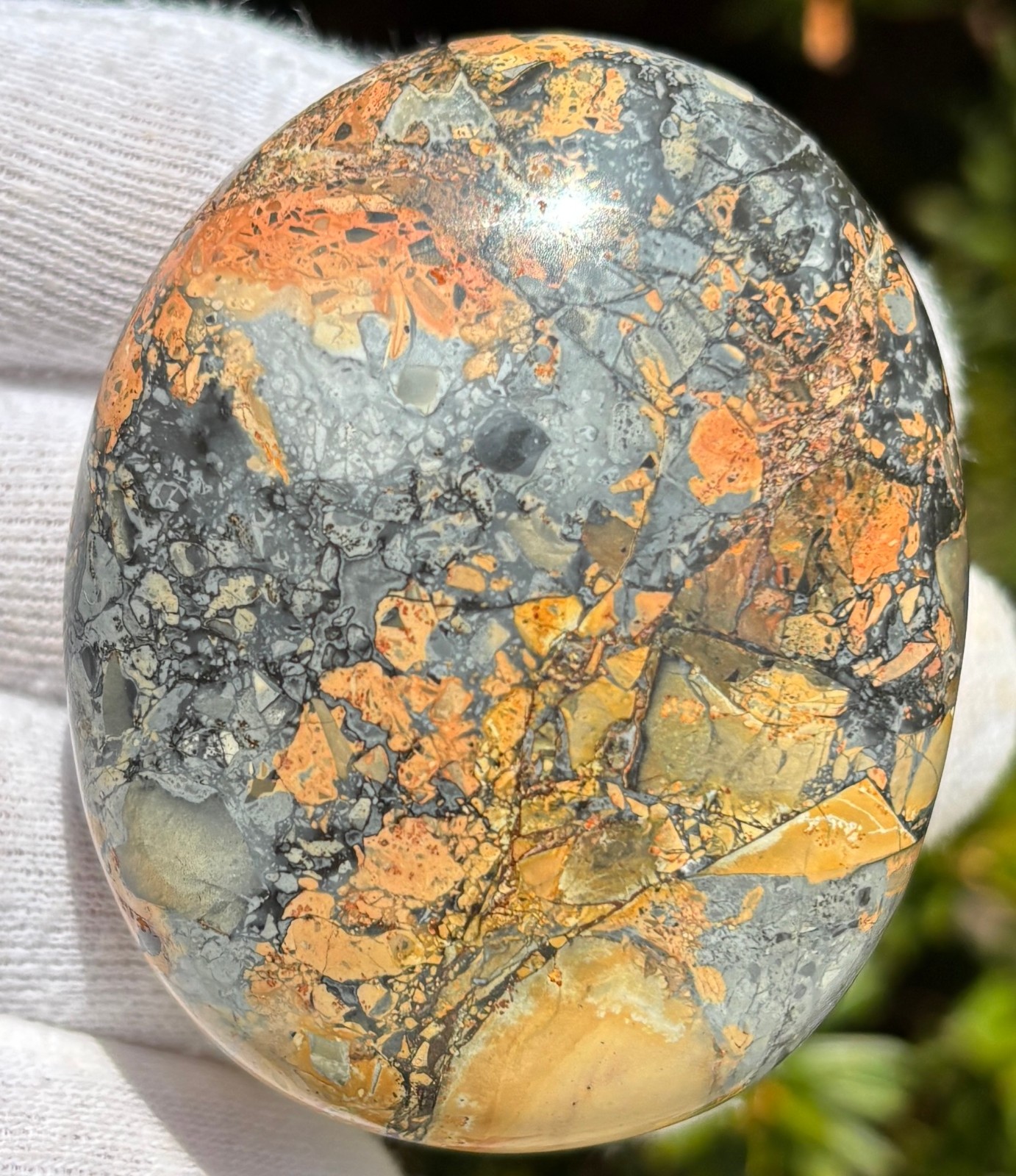 USA SALE SEE VIDEO 195g LOT MALIGANO JASPER PALMSTONES PALM STONES PALM STONE