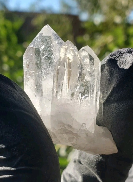 16g Natural White Clear Quartz Cluster Crystal Point Healing Mineral Specimens