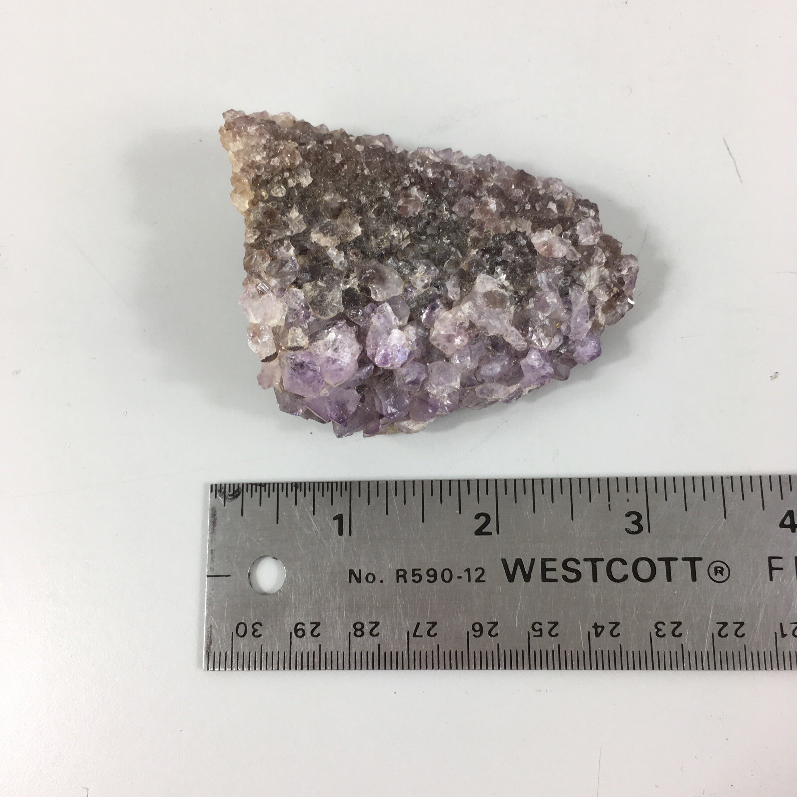 Light Pale Purple Crystal Cluster Geode Rock Quartz 3.6 Ounces 3″ x 2″ Stands Up