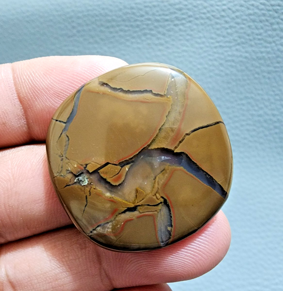 Wonderful Septarian Crystal Dragon Stone Cushion Shape 57 Crt Cabochon Gemstone