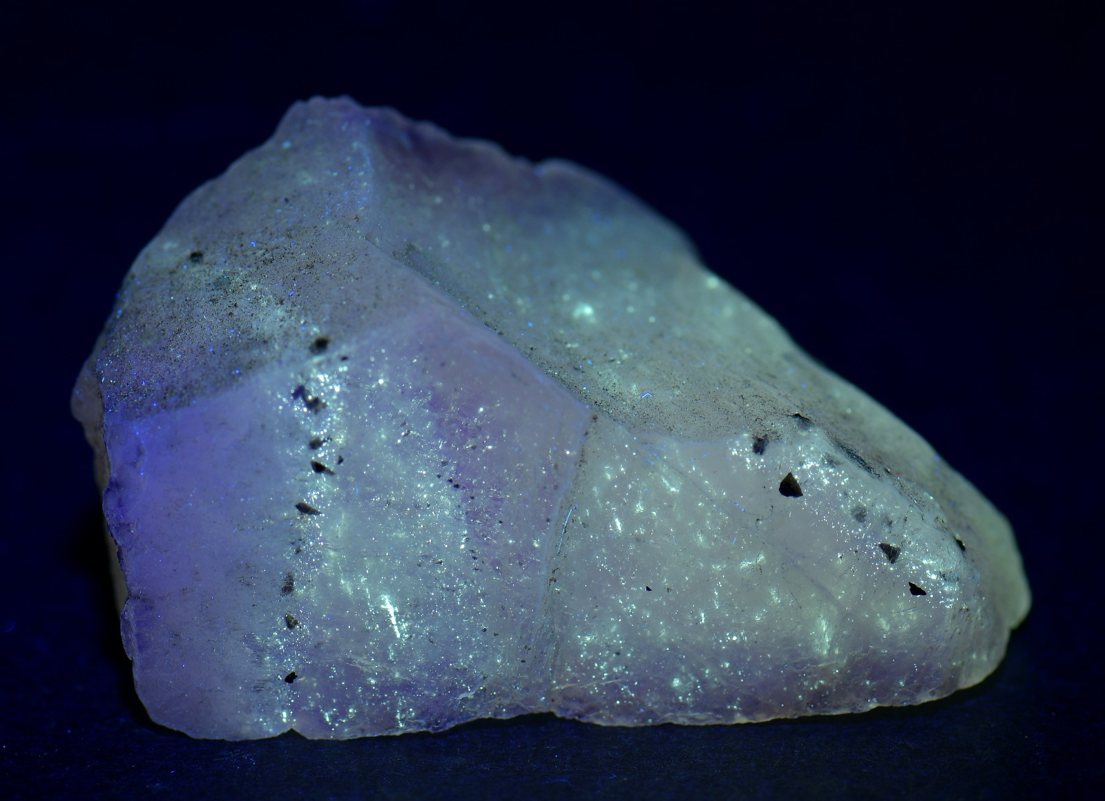 Fluorite crystal with Chalcopyrite inclusions. Cave in Rock, Illinois. 55 grams.