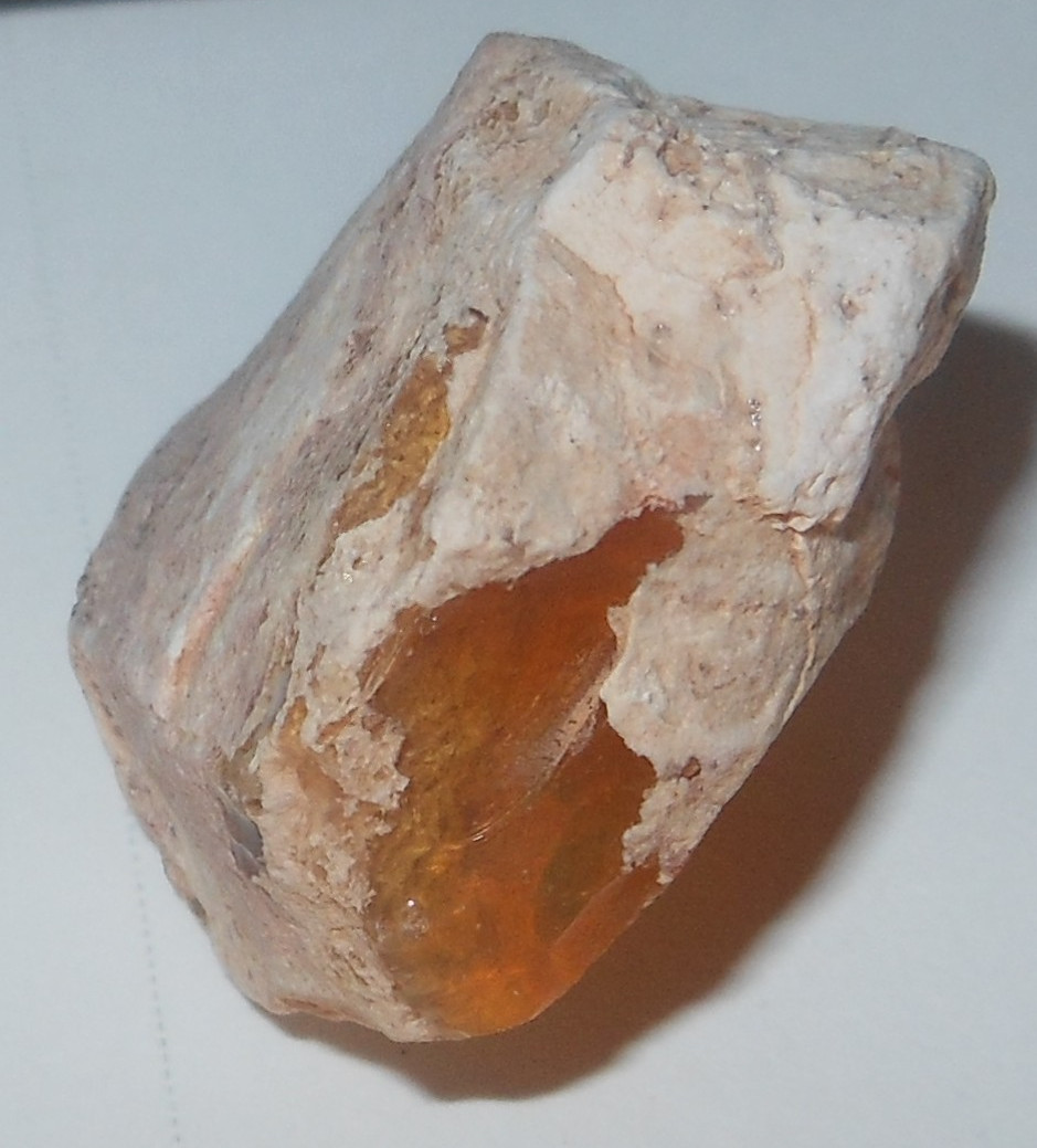 31ct Mexican Fire Opal Specimen Orange 23 x 21 x 13mm