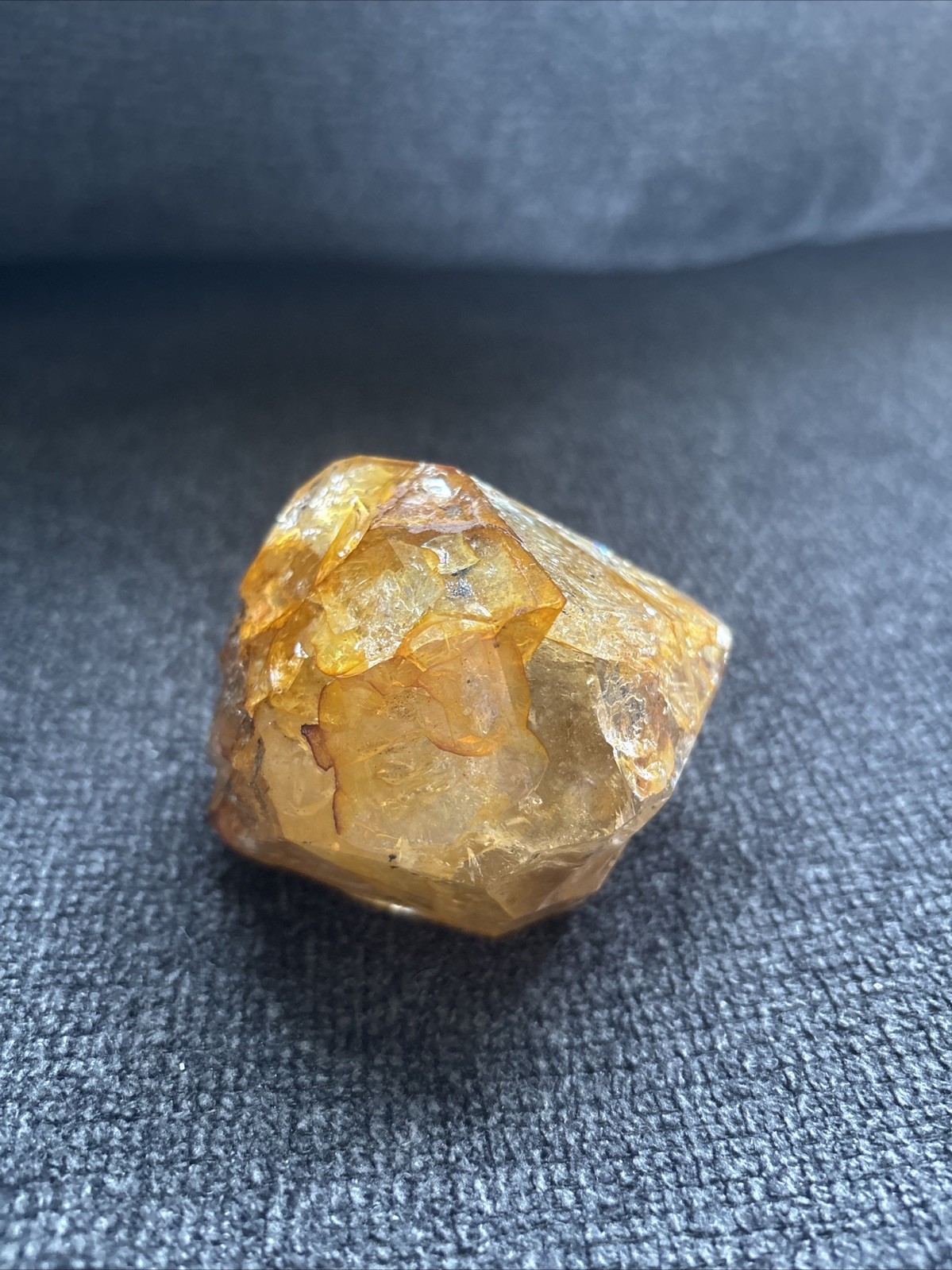 Herkimer Diamond Quartz Crystal “Golden Healer” 3in x 2.5in, 11.5oz