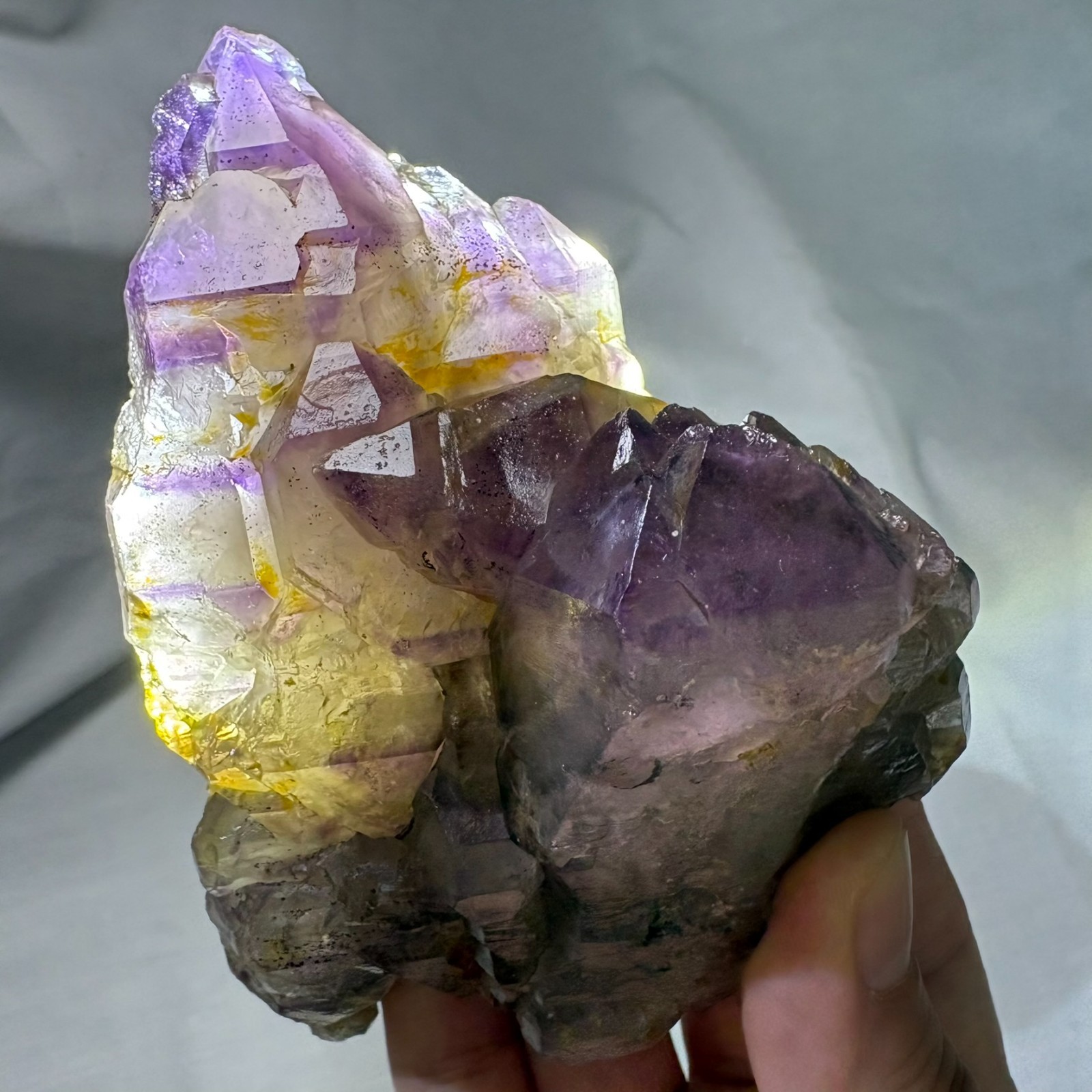 Large Double-Sided Cathedral Amethyst Cluster Crystal Specimen Heal Meditation